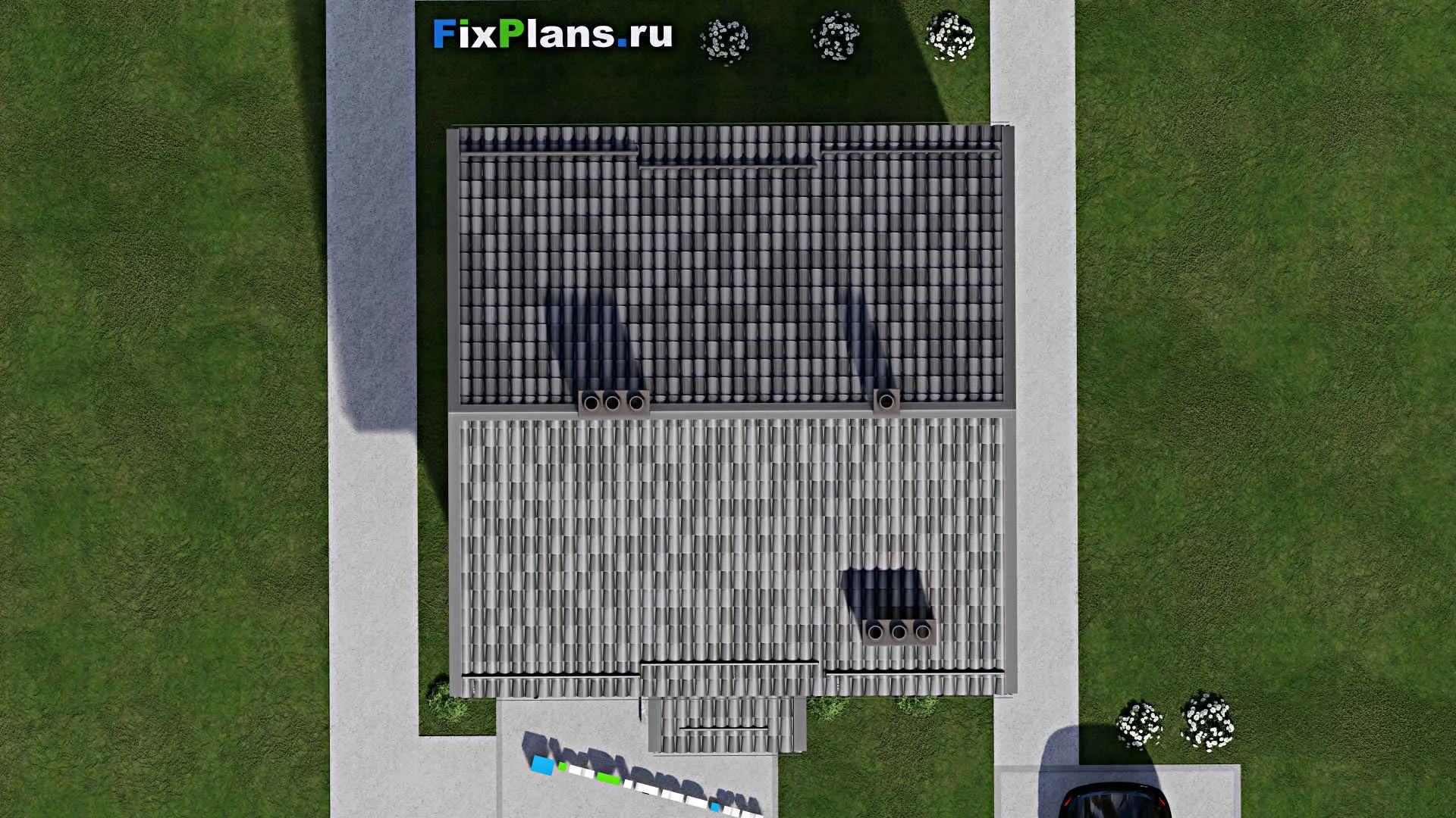 F-7577 - Проект дома с мансардой 8 на 10, площадью 90 м² с 3 спальнями