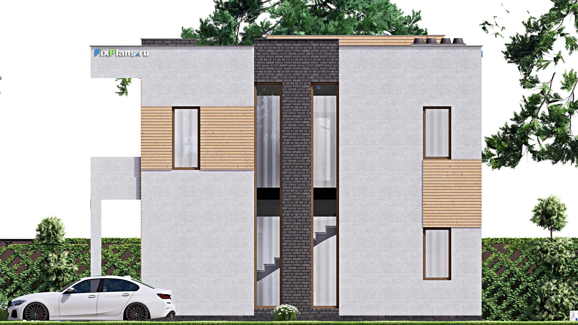 F-16433 - Проект двухэтажного дома 9 на 12, площадью 150 м² с 4 спальнями