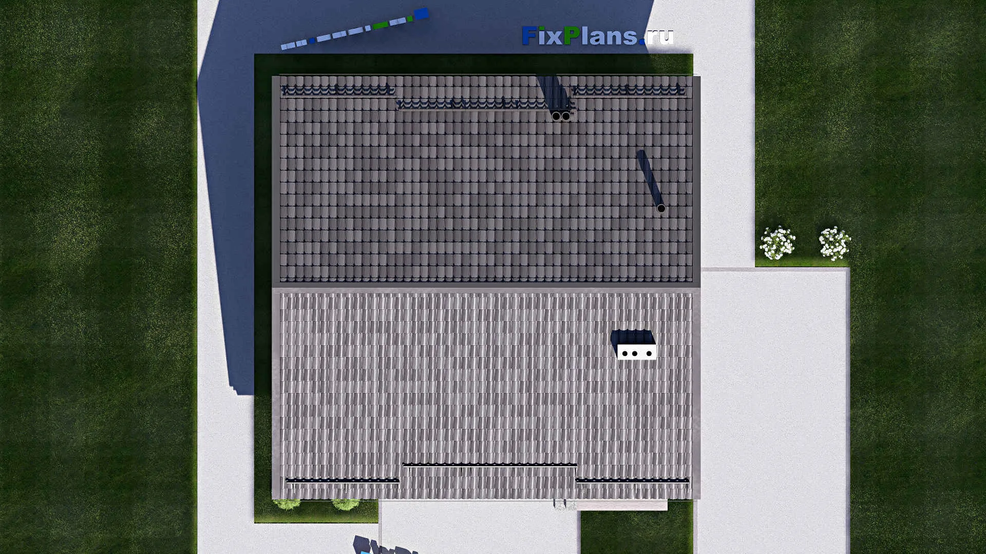 F-20375 - Проект одноэтажного дома 10 на 11, площадью 80 м² с 2 спальнями