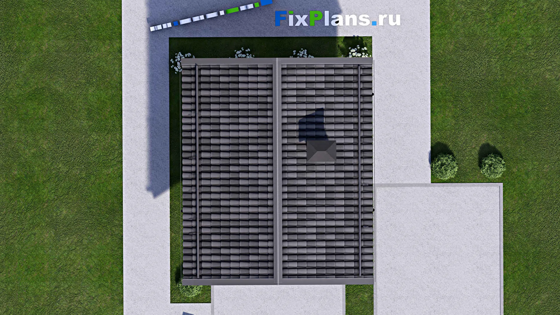 F-15677 - Проект бани 5 на 6, площадью 20 м² 