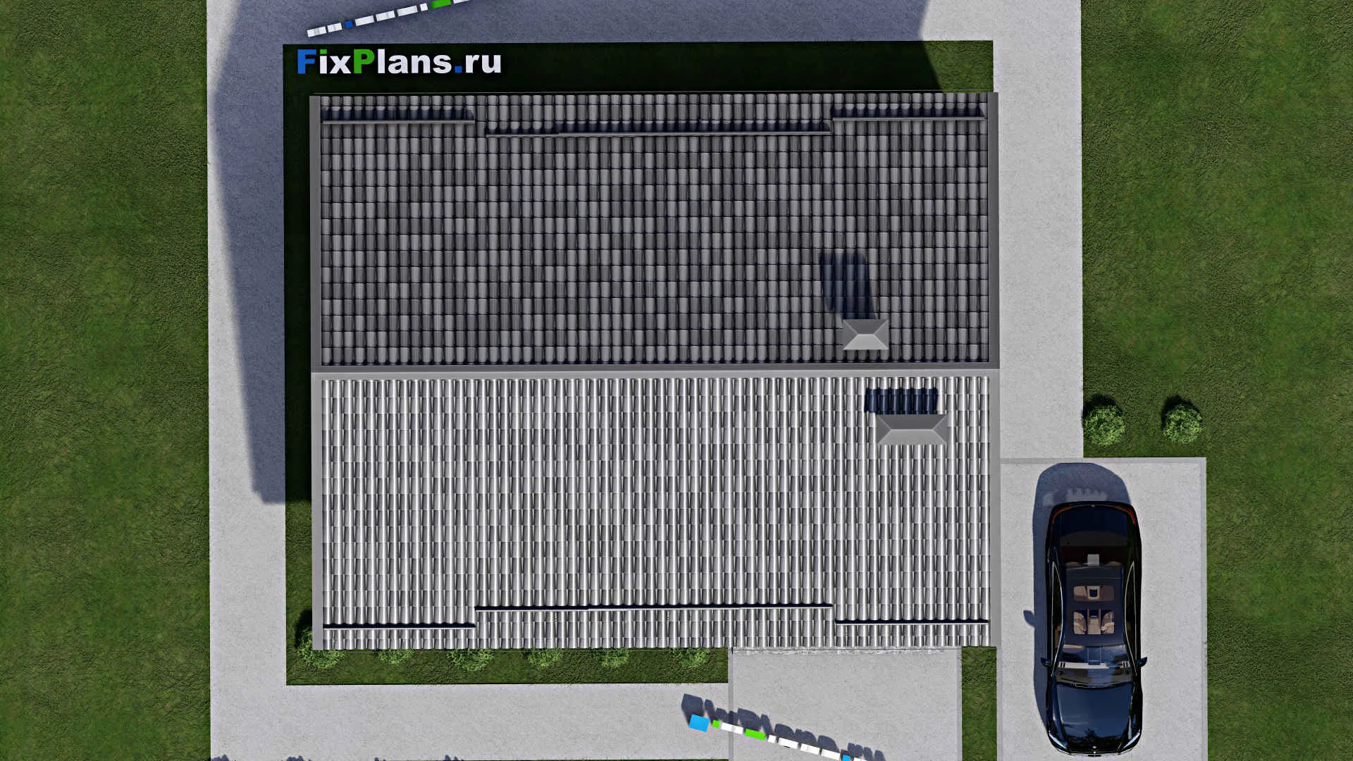 F-11780 - Проект одноэтажного дома 10 на 13, площадью 100 м² с 3 спальнями